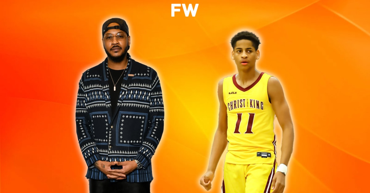 Like Father Like Son Nba Fans React To Carmelo Anthony And His Son