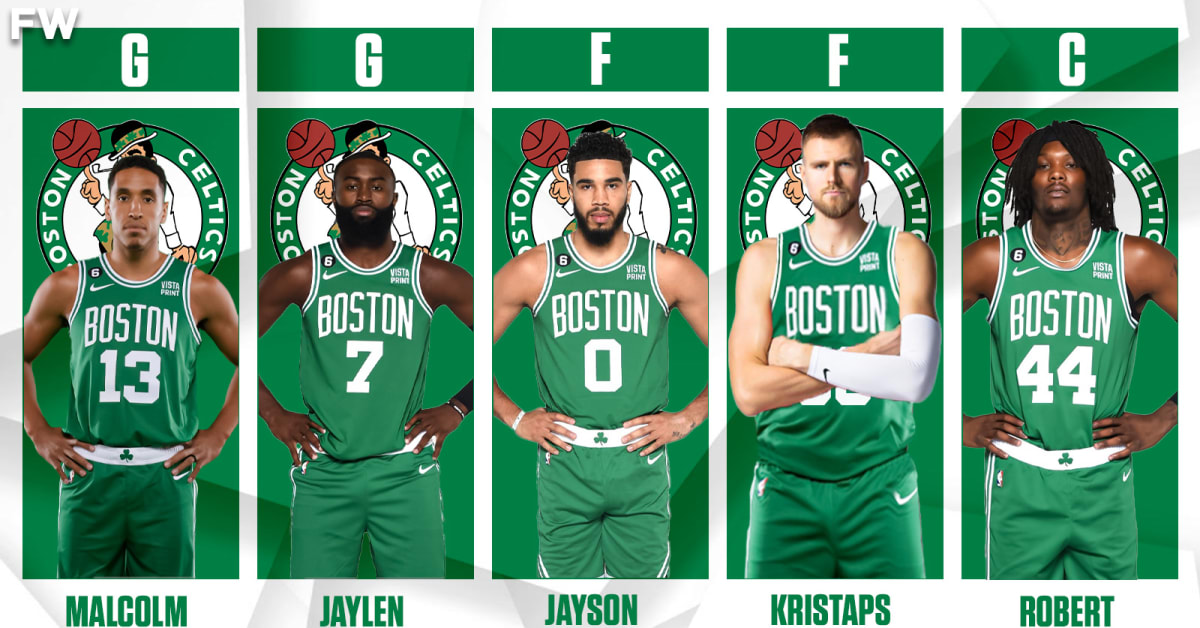 The Boston Celtics Starting Lineup With Kristaps Porzingis Looks ...