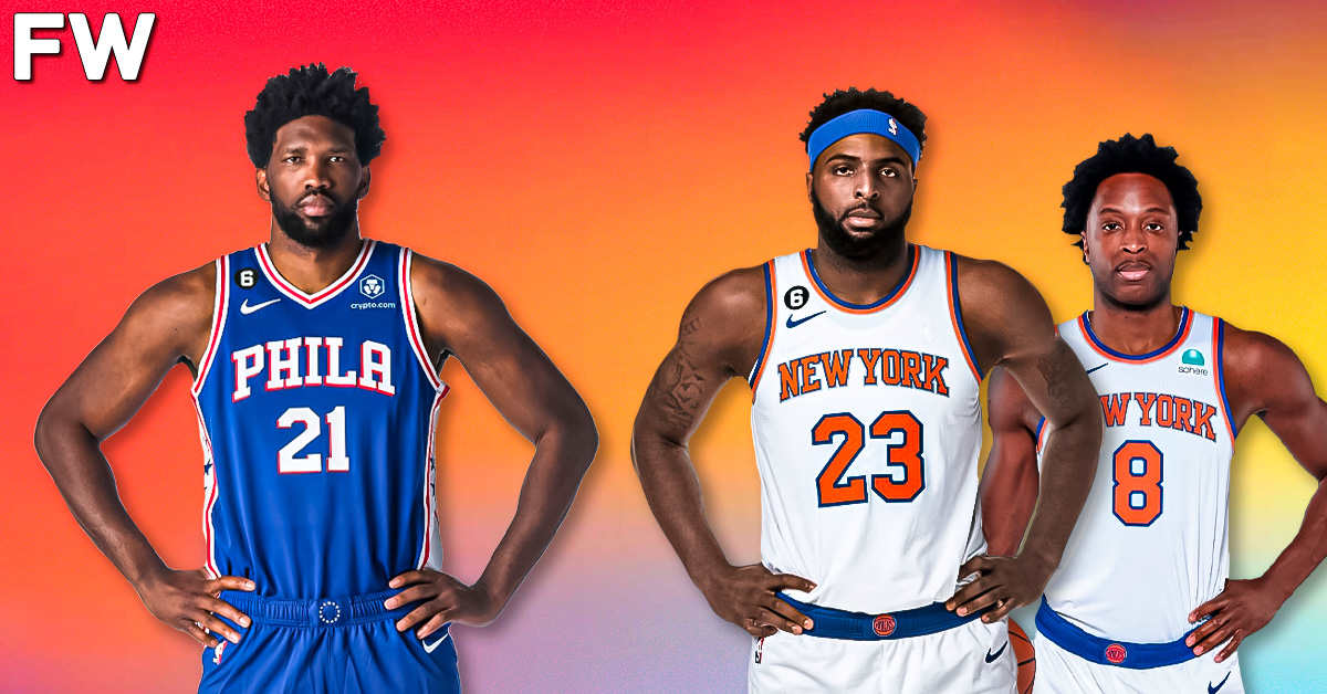 Audio Captures Joel Embiid Trying To Fight OG Anunoby and Mitchell Robinson  - Fadeaway World