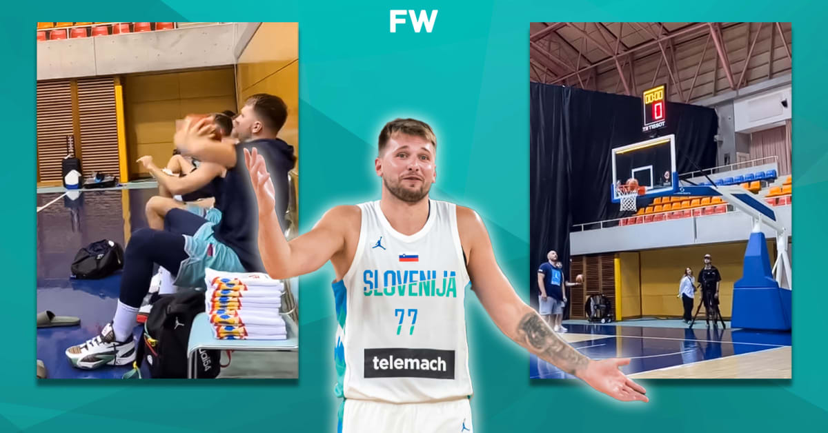 Video: Luka Doncic Hits Crazy Shot At The Slovenia Practice - Fadeaway ...