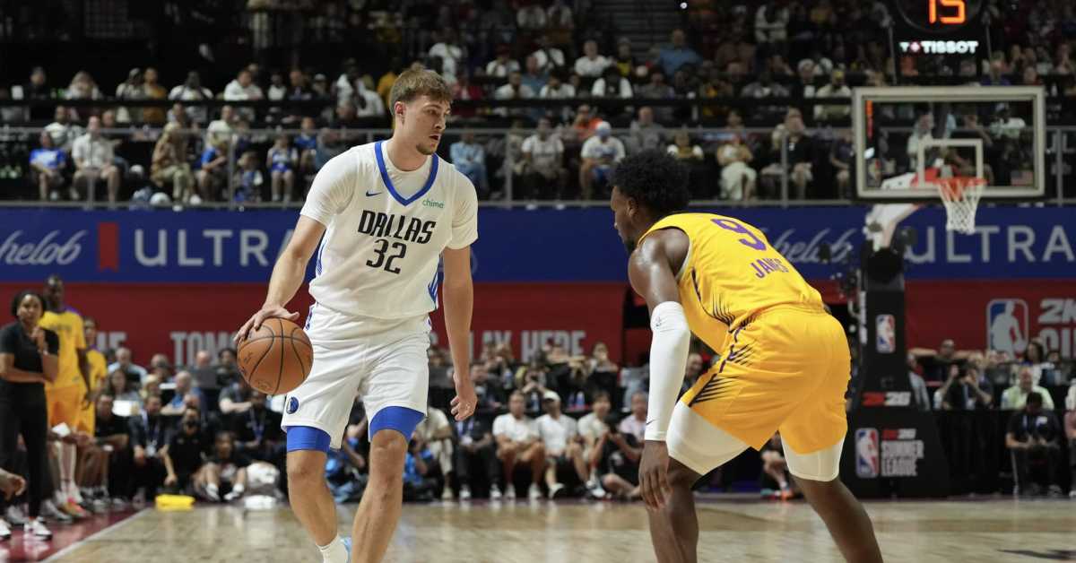 Bronny James Locking Up Cooper Flagg Goes Viral; 3-Pointer Over Mavs