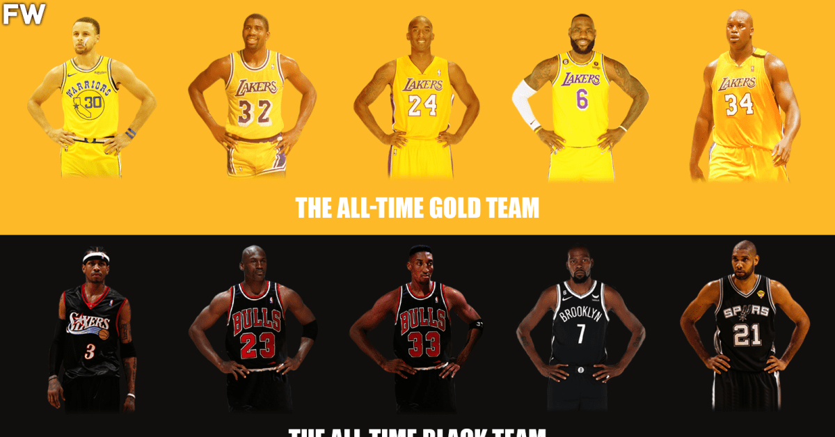 All-Time Gold Superteam vs. All-Time Black Superteam: Who Would Win In A  7-Game Series? - Fadeaway World