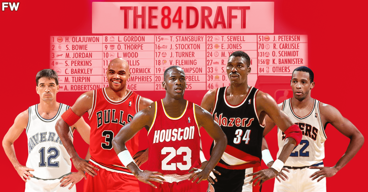 Re Drafting The 1984 NBA Draft Houston Rockets Would Select Michael Jordan Fadeaway World