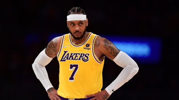 Carmelo Anthony Confronted Cory Joseph During Lakers-Pistons Brawl: "Why You Over Here?"