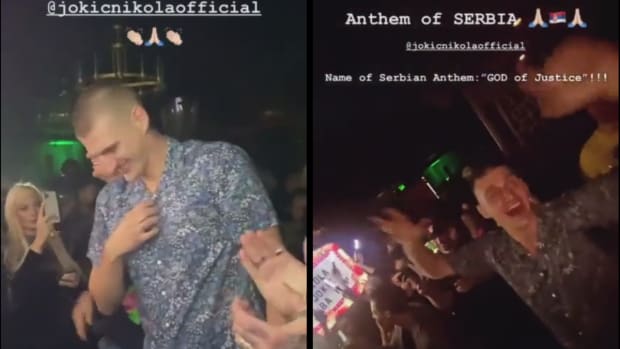 Nikola Jokic And His Brothers Partying In Miami And The Club Played The Serbian Anthem For Him