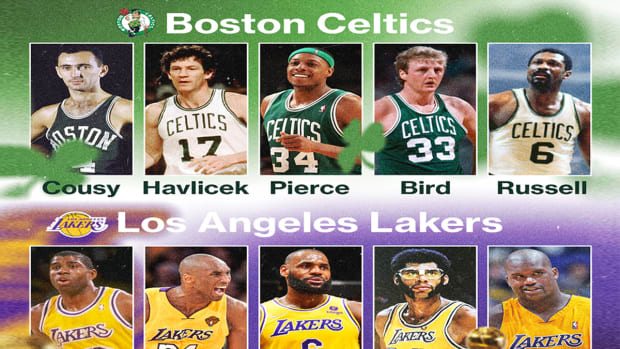 NBA Fans Debate Who Would Win Between Lakers All-Time 5 vs. Celtics All-Time 5: "No Starting 5 For Any Team Is Beating This Lakers Starting 5."