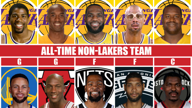 All-Time Lakers Team vs. All-Time Non-Lakers Team: Even Michael Jordan Can't Beat This Lakers Superteam