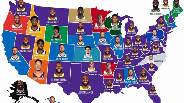 The Most Popular Player From Each State In The USA: LeBron James Is The Most Popular NBA Superstar