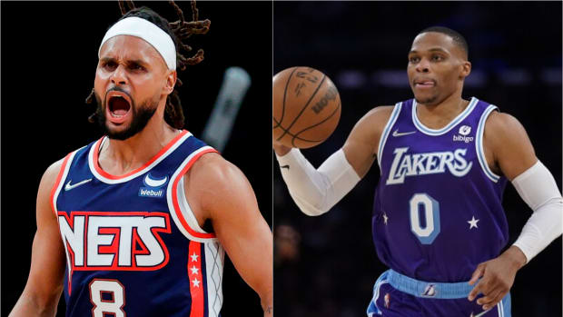 Skip Bayless Says He Prefers Patty Mills Over Russell Westbrook: "Give Me Patty Mills Over Russell Westbrook Any Night. The Nets Held Off The Lakers Because They Had Patty And The Lakers Had Westbrick."