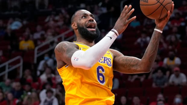 LeBron James Starts First Career Game at Center And Records Triple-Double