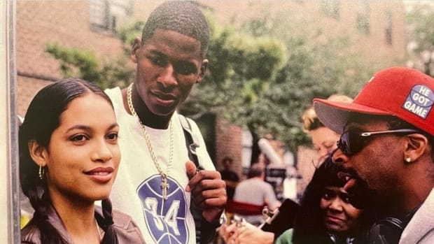 Ray Allen Shares Iconic Picture With Rosario Dawson And Spike Lee From The Set Of "He Got Game"