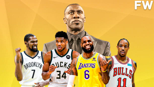 Shannon Sharpe Says LeBron James Isn't An MVP Candidate This Season: "For Me It Would Be Kevin Durant, Giannis Antetokounmpo, And DeMar DeRozan"