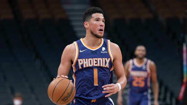 Devin Booker On His In-Game Altercation With Raptors Mascot: "We Hashed It Out. We Homies Now."