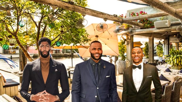 LeBron James, Anthony Davis, And Russell Westbrook Were Spotted At Kiki On The River In Miami, Drinking A $10,500 Bottle Of Petrus And Bottle Of James' Brand Lobos Tequila