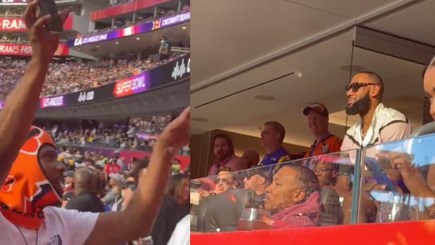 LeBron James Said Hi To A Fans Mom When He Called Her On FaceTime At The Super Bowl