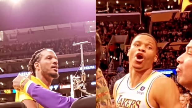 Trevor Ariza And Russell Westbrook Called Out Laker Fan Who Heckled Them Near The Bench: "I Don’t Give A F*ck What You Are! You A B*tch! Go Home!"