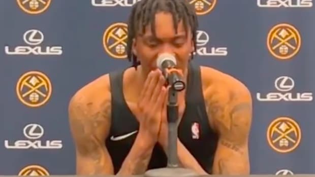 Denver Nuggets Rookie Bones Hyland Got Incredibly Emotional And Cried When Asked About The Wilmington Fire Department Who Saved His Life