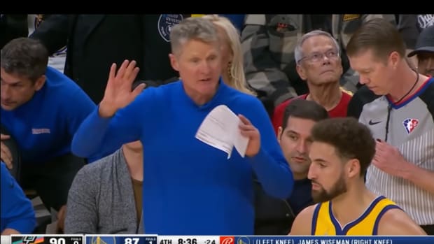 Steve Kerr Was Angry At Klay Thompson For A Risky Close-Out Play That Almost Injured Josh Richardson