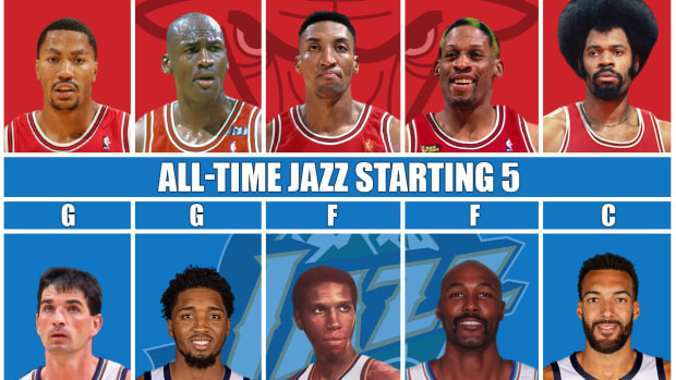 All-Time Bulls Team vs. All-Time Jazz Team: Michael Jordan And Scottie Pippen Against Old Rivals Karl Malone And John Stockton