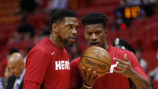 Gilbert Arenas On Jimmy Butler's Altercation With Udonis Haslem: "Haslem Is A Shark Who Is Teaching The Next Shark What A Shark Is."