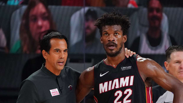 Jimmy Butler Reacts To His Beef With Coach Spoelstra And Udonis Haslem: “Everything's Not Going To Be All Good. Everything’s Not Going To Be All Bad. We Understand That.”