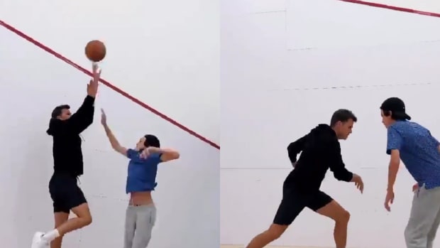 Video Of Tom Brady Getting Buckets At The Gym: "MJ Learned Him When They Were On Bahamas"