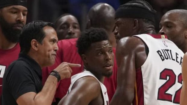 Skip Bayless Says Claims Jimmy Butler Told Erik Spoelstra That He Doesn't Want To Share The Floor With Victor Oladipo