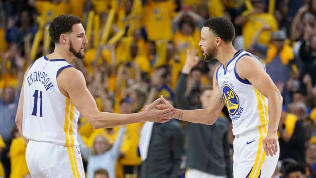 Klay Thompson Shows Love To Stephen Curry After The Warriors Beat The Nuggets: “He’s Our Leader, Our Longest-Tenured Player, Our MVP. And Without Him, Life Is Difficult. Steph Curry is One Of A Kind."