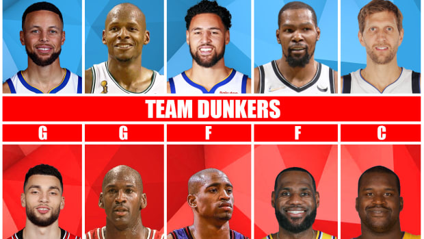 Team Shooters vs. Team Dunkers: 5 Splash Brothers Against The 5 Furious Dunkers