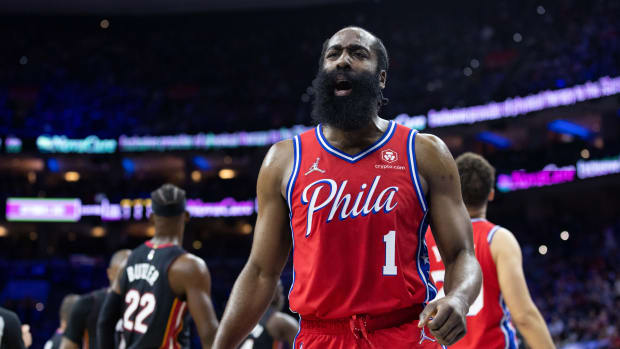 James Harden On Having A Huge Night Against Miami Heat In Game 4: “Nothing Really Changed Man I Just Made Some Shots, I Mean Obviously That’s A Game Changer? But Just Being Aggressive.”