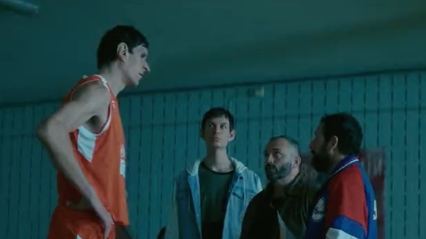 Boban Marjanovic Hilariously Said He Is A 22-Year-Old And His Son Is 10 Years Old In The Trailer Of Adam Sandler's New Movie, 'Hustle'