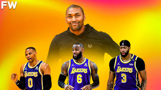 Metta Sandiford-Artest Is Confident The Lakers' Big 3 Will Bounce Back Next Season: “I Think They'll Be Fine If Anthony Davis Comes Back Better. LeBron Is Incredible. And Then Westbrook, Not The Greatest Season, But I Believe In Him."