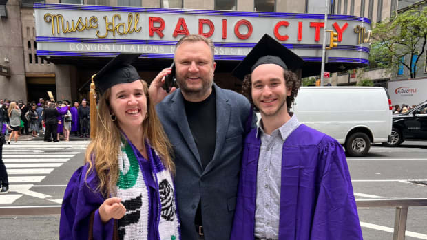 Daryl Morey's Daughter Mocks Her Dad In Graduation Pic: "My Dad Never Gets Off The Phone, Even In Pictures!"