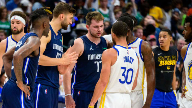 Luka Doncic Gets Mad At Steph Curry And The Warriors For Taunting After Made No-Look Three