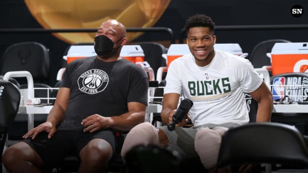 Giannis Antetokounmpo Is Happy After Darvin Ham Secures Lakers Head Coaching Job: "He Keeps It Real With You. No BS At All. It’s About Damn Time. He Deserves It More Than Anyone.”