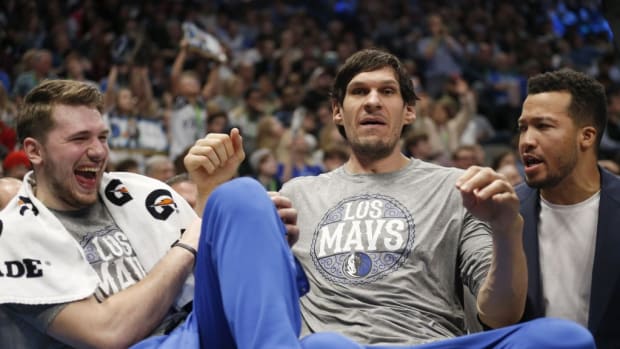 Farmer Boban Marjanovic is staying fit this offseason