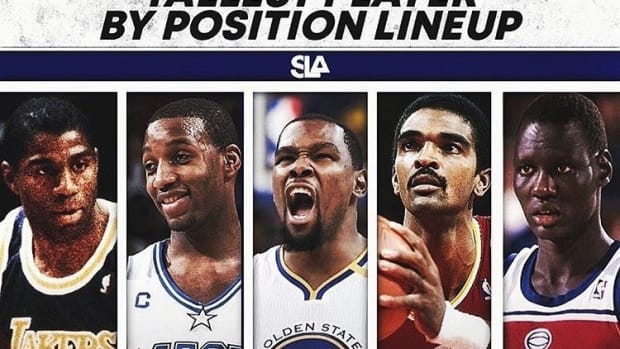 Tallest NBA Player By Position Lineup