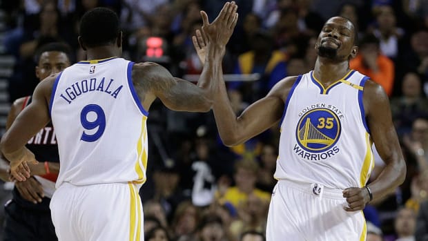 Kevin Durant Appears To Joke About Andre Iguodala's Twitter Controversy During NBA Restart
