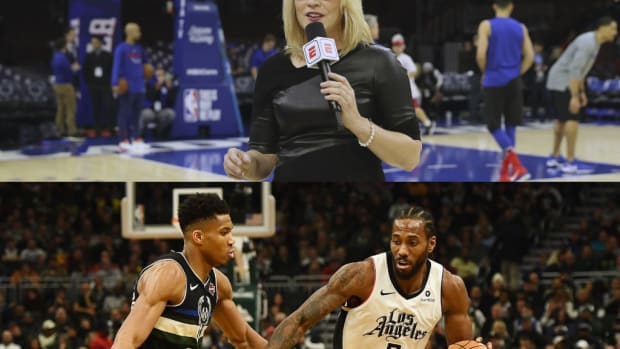Doris Burke On Giannis Antetokounmpo's Defensive Effort Against Kawhi Leonard: "It's Not Just When You Come; It's How Hard You Come."