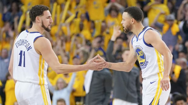 Stephen Curry Sends Klay Thompson A Message: "He Knows April, May, And June Is What It's All About. I Can't Wait To See It."