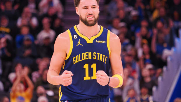 Klay Thompson Reacts To Passing Dirk Nowitzki And Jason Kidd On The All-Time Three-Pointers Made List