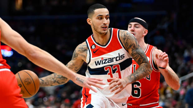 NBACentral] There's a rising belief leaguewide that Kyle Kuzma is  'gettable' between now and the trade deadline, per @TheSteinLine “Based on  the rumbles I've heard, I struggle to envision Kuzma wanting to