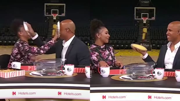 Malika Andrews And Richard Jefferson Hilariously Exchanged Pies In The Faces: “I’ll Do It If You Do It”