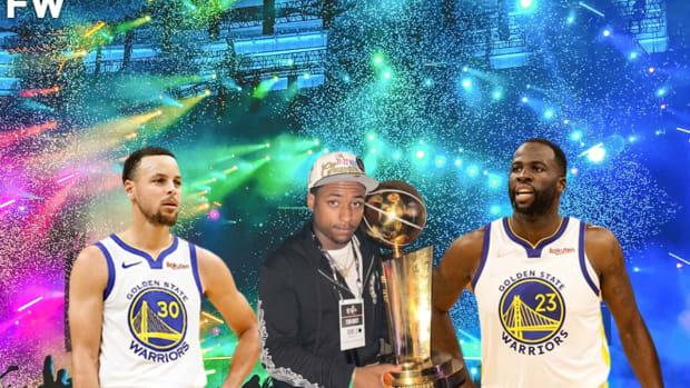 NBA Fan Partied With Stephen Curry And Draymond Green And Got A Picture With The NBA Trophy After Saying He Was Steph’s Cousin