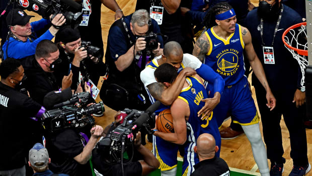 Andre Iguodala Shows What A Great Friend He Is After Getting Game Ball From The Celtics To Give To Finals MVP Stephen Curry: “I’m Doing Whatever It Takes To Protect His Legacy"