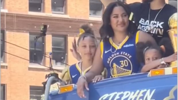 Watch: Steph Curry's daughter Riley has a hilarious reaction to a young  fan's marriage proposal during Warriors' victory parade