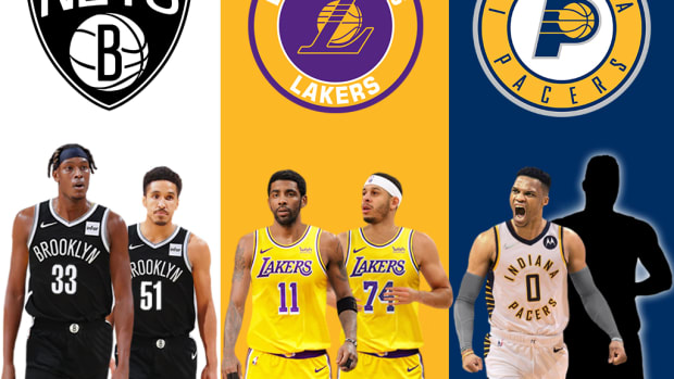 NBA Analyst Suggests The Perfect 3-Team Trade: Kyrie Irving And Seth Curry To The Lakers, Myles Turner And Malcolm Brogdon To The Nets, Russell Westbrook And Future First Round Pick To The Pacers