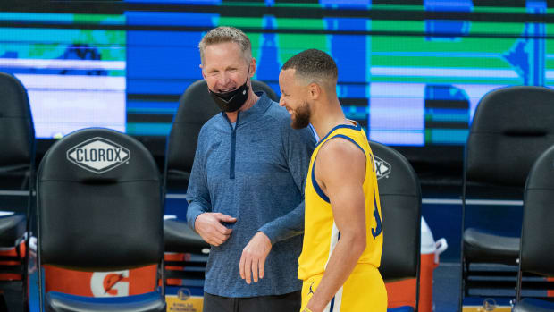 Steve Kerr Says Stephen Curry Made A Running Joke About Him Being Benched At The Start Of The 2022 Playoffs: "Look At Me, Coach! Look How Hard I'm Working! I Deserve This. I Know I Can Do This!"