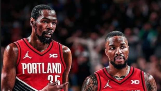 Damian Lillard Posts Pic Of Kevin Durant In Blazers Jersey On Instagram