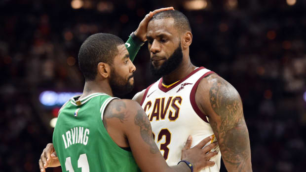 LeBron James Had An Epic Response To A Fan That Had Asked Him Where Kyrie Irving Is: "At Your Mamma's House."